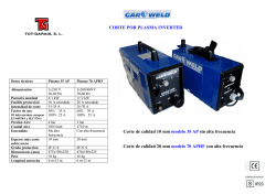 Catalogo GarWeld Plasma 35 AP-70 APHF - Tot-Garais