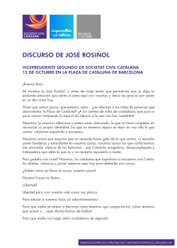 12O: José Rosiñol, vicepresidente segundo - Societat Civil Catalana