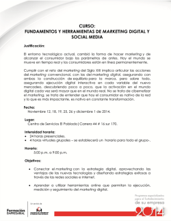 curso: fundamentos y herramientas de marketing digital y social media