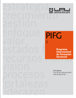 Programa Internacional de Formación Gerencial - Universidad