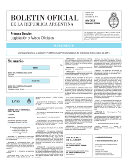 leyes - Boletín Oficial de la República Argentina