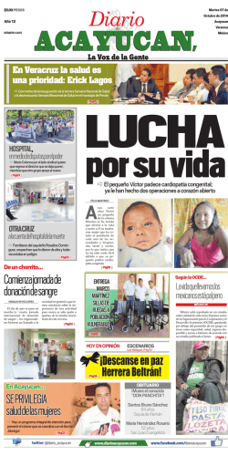 Martes 07 de Octubre de 2014 - Diario de Acayucan