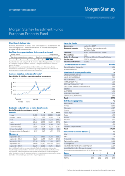 Morgan Stanley Investment Funds European Property Fund