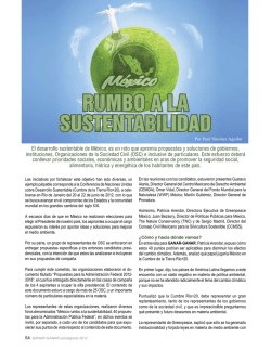 México rumbo a la sustentabilidad - Consejo Civil Mexicano para la