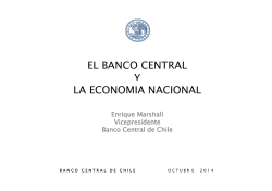 El Banco Central y la Economía Nacional - Banco Central de Chile