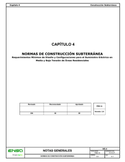 Normas de Construcción Subterránea Capítulo 4.pdf - Ensa