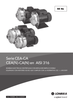 Serie CEA-CA CEA(N)-CA(N) en AISI 316 - Lowara