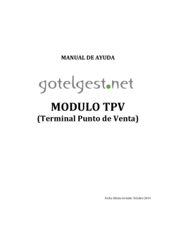 configuración del tpv - GotelGest.Net