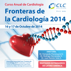 Fronteras de la Cardiología 2014 - Clínica Las Condes