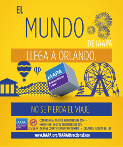 Lea el folleto de IAAPA Attractions Expo 2014 en Español aquí.