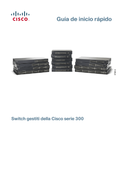 Cisco 300 Series Managed Switches Quick Start Guide (Spanish)
