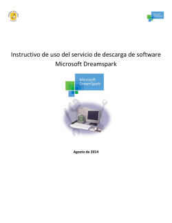Instructivo de uso del servicio de descarga de software Microsoft