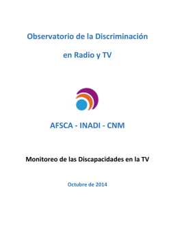 Descargar el informe - Observatorio de la Discriminación en Radio y