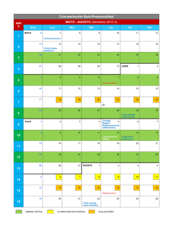 Plantilla Calendario Semi-Presencial - Unibe