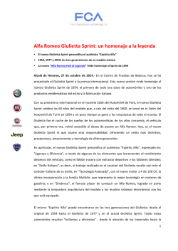Comunicado (PDF) - Alfa Romeo Press