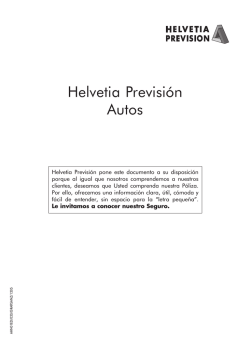Helvetia Previsión Autos - Helvetia Seguros