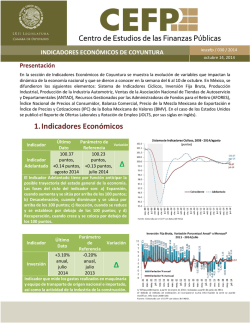 1. Indicadores Económicos - CEFP