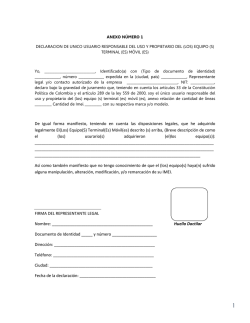 documento de declaración para corporativos - Movistar Colombia
