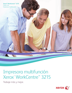 Folleto - WorkCentre 3215 - Xerox