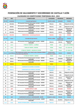 Calendario Deportivo de la temporada 2014-15 - fecless