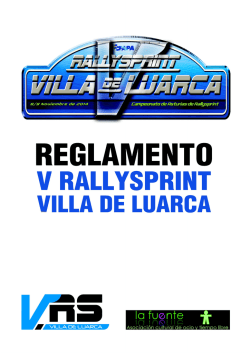 Reglamento V Rallysprint Villa de Luarca