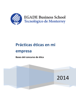 ética en los negocios - Tecnológico de Monterrey Campus Santa Fe.