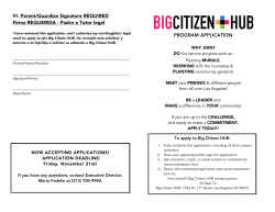 Big Citizen HUB Youth Application