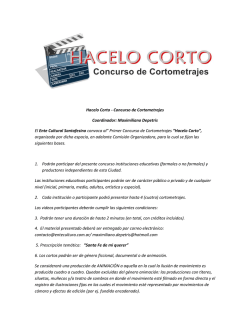 Hacelo Corto - Concurso de Cortometrajes - Ente de Cultura