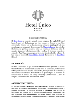 Kit de prensa - Único Hotels