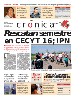 5 de nov - La Crónica de Hoy en Hidalgo