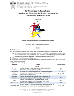 Convocatoria XII CIU 2014.pdf - Centro Universitario de la Costa Sur