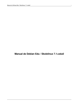 Manual de Debian Edu / Skolelinux 7.1+edu0