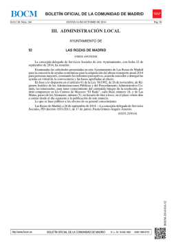 PDF (BOCM-20141016-52 -1 págs -70 Kbs) - Sede Electrónica del
