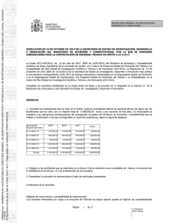 RESOLUCIÓN DE CONCESIÓN PTA-2013-1 23-10-2014