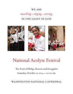 View Service leaflet - Washington National Cathedral
