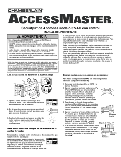 ADVE ADVER ADVERTENCIA - LiftMaster