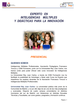 Experto Inteligencias Multiples 2015 - Escuela IMP