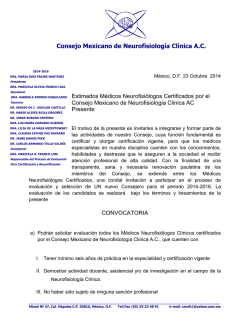 Consejo Mexicano de Neurofisiología Clínica A.C. - cmnfc