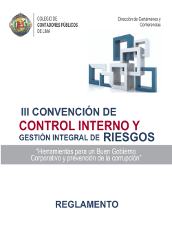 control interno y - Colegio de Contadores Públicos de Lima