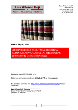Jurisprudencia Tributaria-Selección hasta Sept2014 - Luis Alfonso