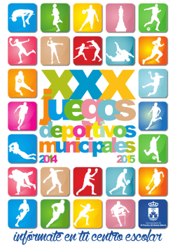 Normativa de los XXX Juegos Deportivos Municipales. (PDF)