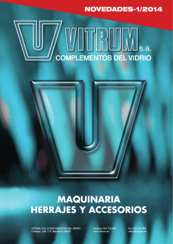 MAQUINARIA HERRAJES Y ACCESORIOS - Vitrum SA