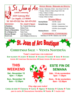 St. Joan of Arc Parish - E-churchbulletins.com