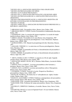 Listado libros 2 - Colegio de Psicólogos de la Provincia de Buenos