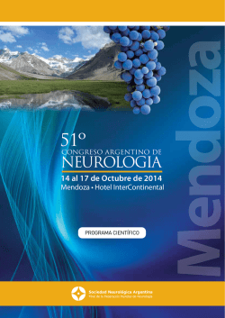 Programa - Sociedad Neurológica Argentina