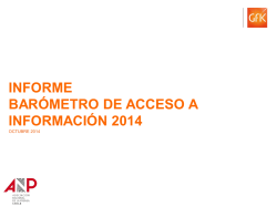 informe barómetro de acceso a información 2014