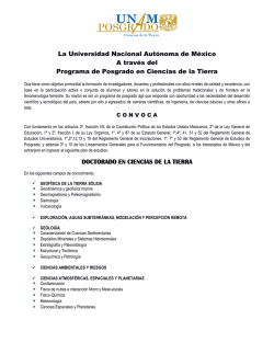 La Universidad Nacional Autónoma de México A través del