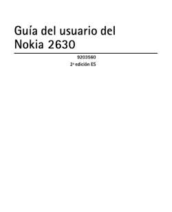 Guía del usuario del Nokia 2630 - Microsoft