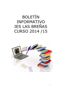 Boletín informativo 2014-15 - IES Las Breñas