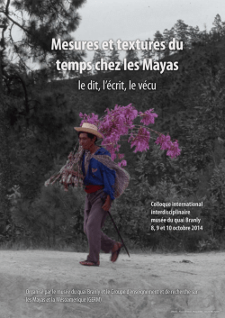 Mesures et Textures du Temps chez les Mayas le dit, lécrit, le vécu